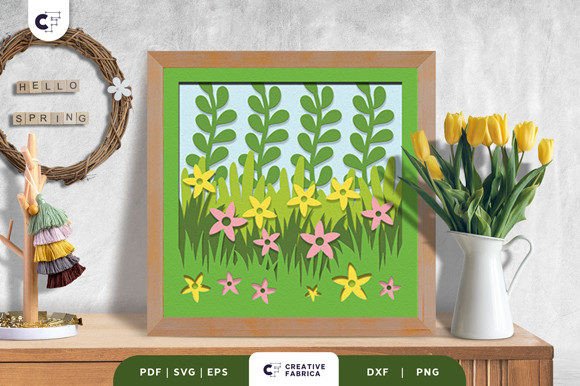 Bringing Spring Indoors with the Fragrant Meadow 3D Shadow Box SVG