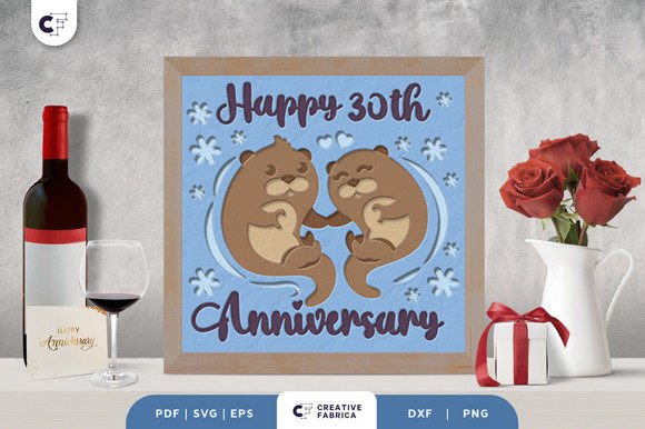 Celebrating Love in Layers: The Art of the Happy Wedding Anniversary 3D Shadow Box