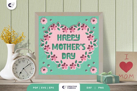 Crafting Love: The Mother's Flower Heart Shape 3D Paper Cut Experience