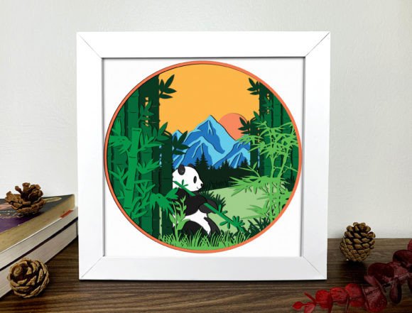 Create a Stunning Panda Shadow Box 3D Today