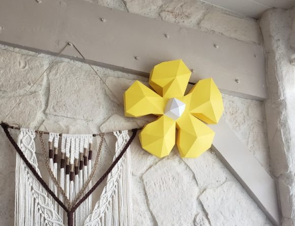 Create Stunning Retro Flower 3D Papercraft by Sofs