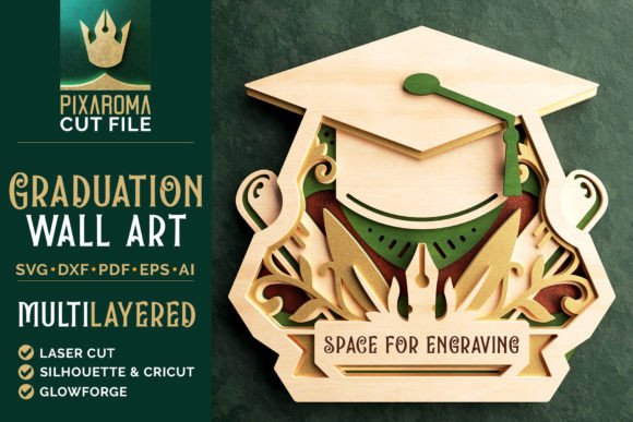 Elevating Academic Celebrations with 3D Layered Graduation Cap SVG Designs