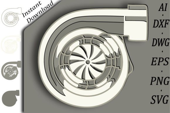Elevating Craft Projects with the Turbine Multilayer Svg 3D Layered Design