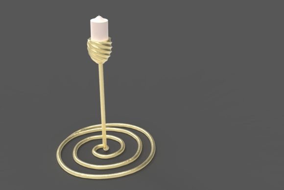 Elevating Home Ambiance with the Spiral Candelabrum 3D Printing Candle Holder