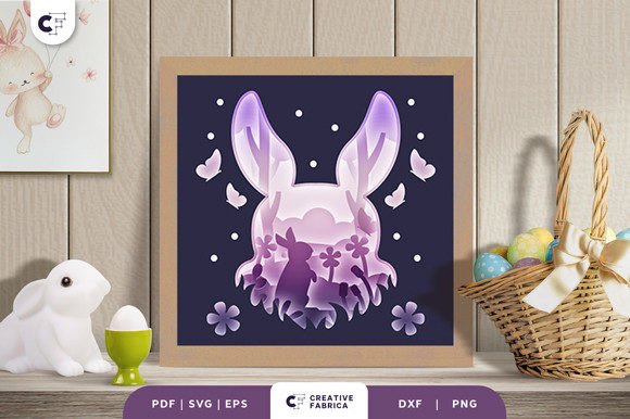 Evaluating the Floral Bunny Easter 3D Shadow Box Paper Cut for Crafting Projects