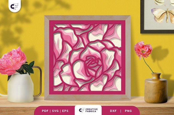 Evaluating the Flower Garden 3D Shadow Box SVG for Precision Paper Crafting