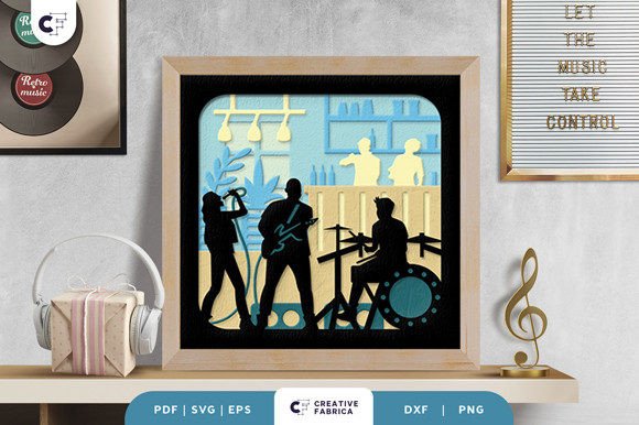 Evaluating the People Playing Music 3D Shadow Box for Layered Paper Crafting