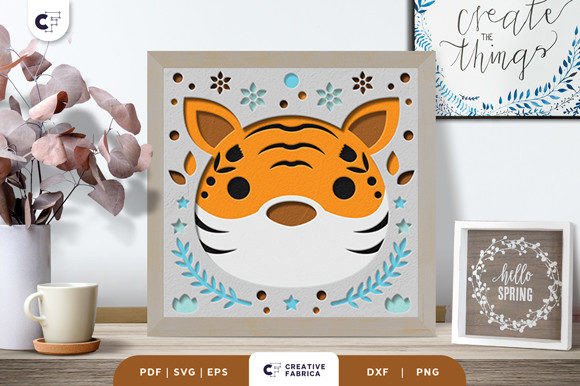 Folk Tiger 3D Shadow Box Paper Cut: Blending Tradition with Modern Craft