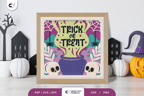 Integrating the Trick or Treat 3D Shadow Box Paper Cut into Your Creative Workflow