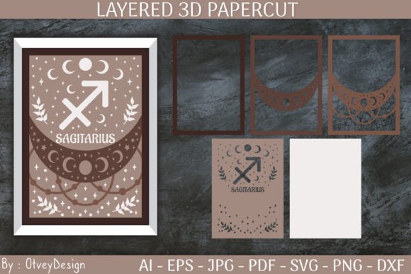 Transforming Digital Art into Physical Reality with Sagitarius Zodiac Signs Celestial 3D Designs