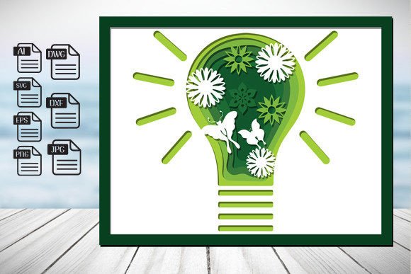 Unlocking Creativity with 3D Light Bulb Shadow Box Laser Cut Designs
